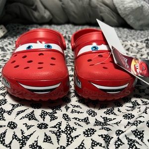 Selling Lightning McQueen crocs!